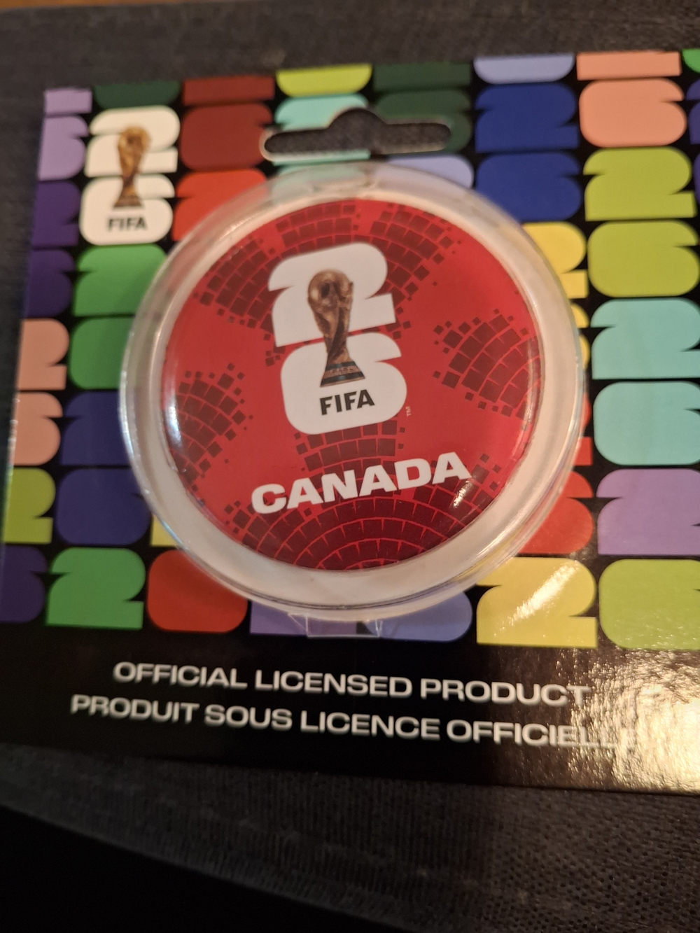 FIFA Canada Red Souvenir Button